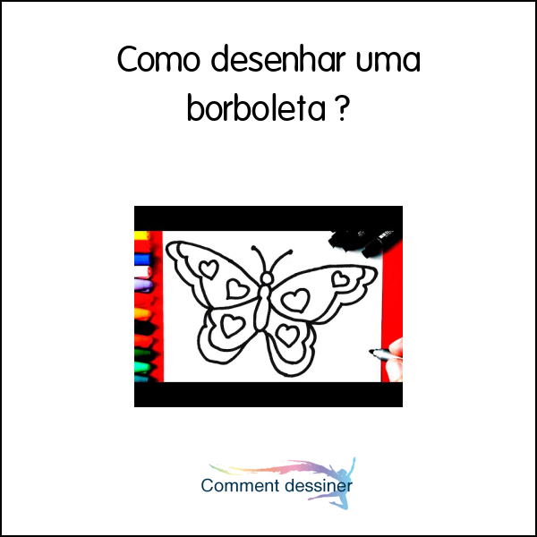Como desenhar uma borboleta
